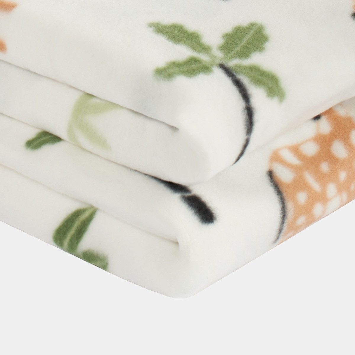 Kids Fleece Soft Throw - Safari
