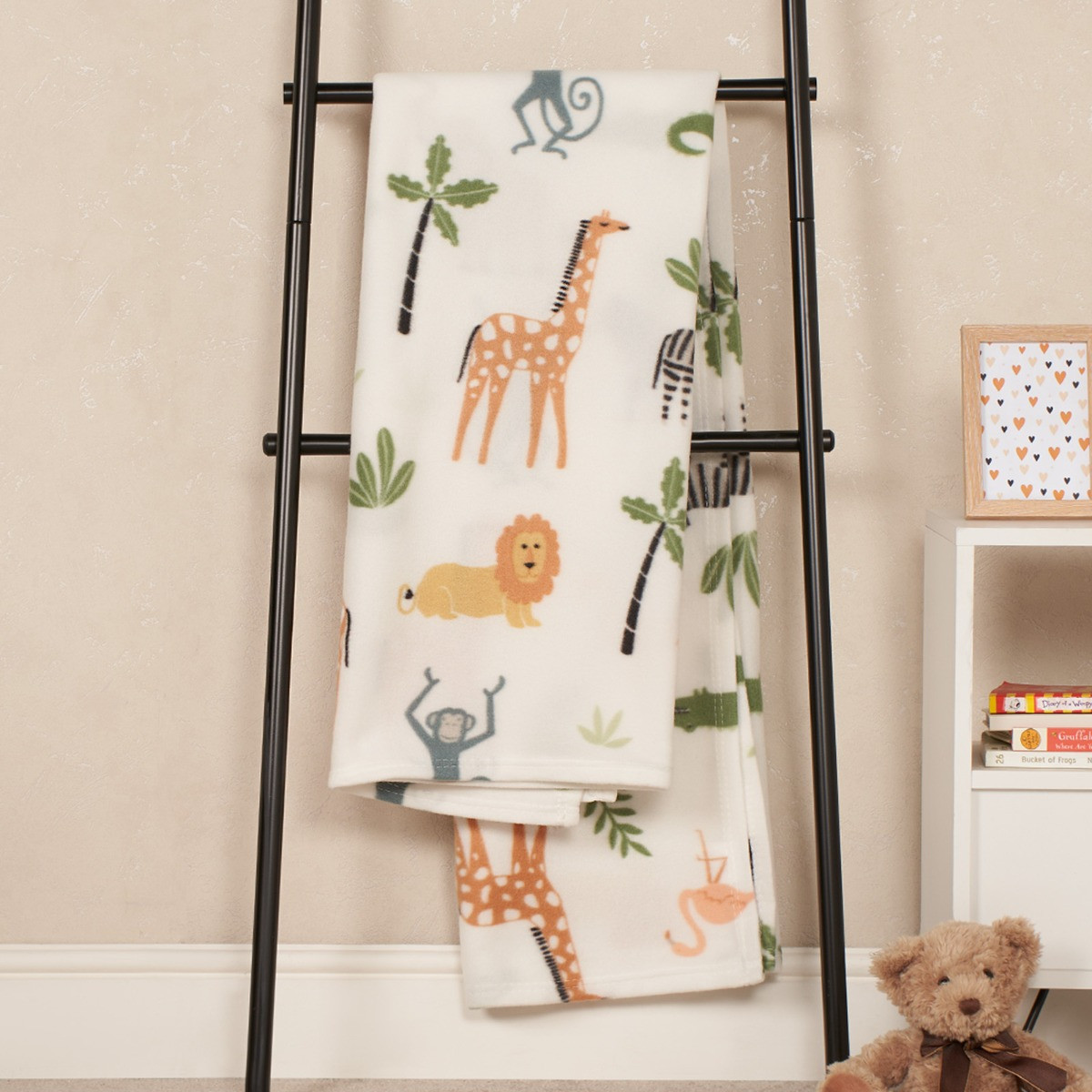 Kids Fleece Soft Throw - Safari