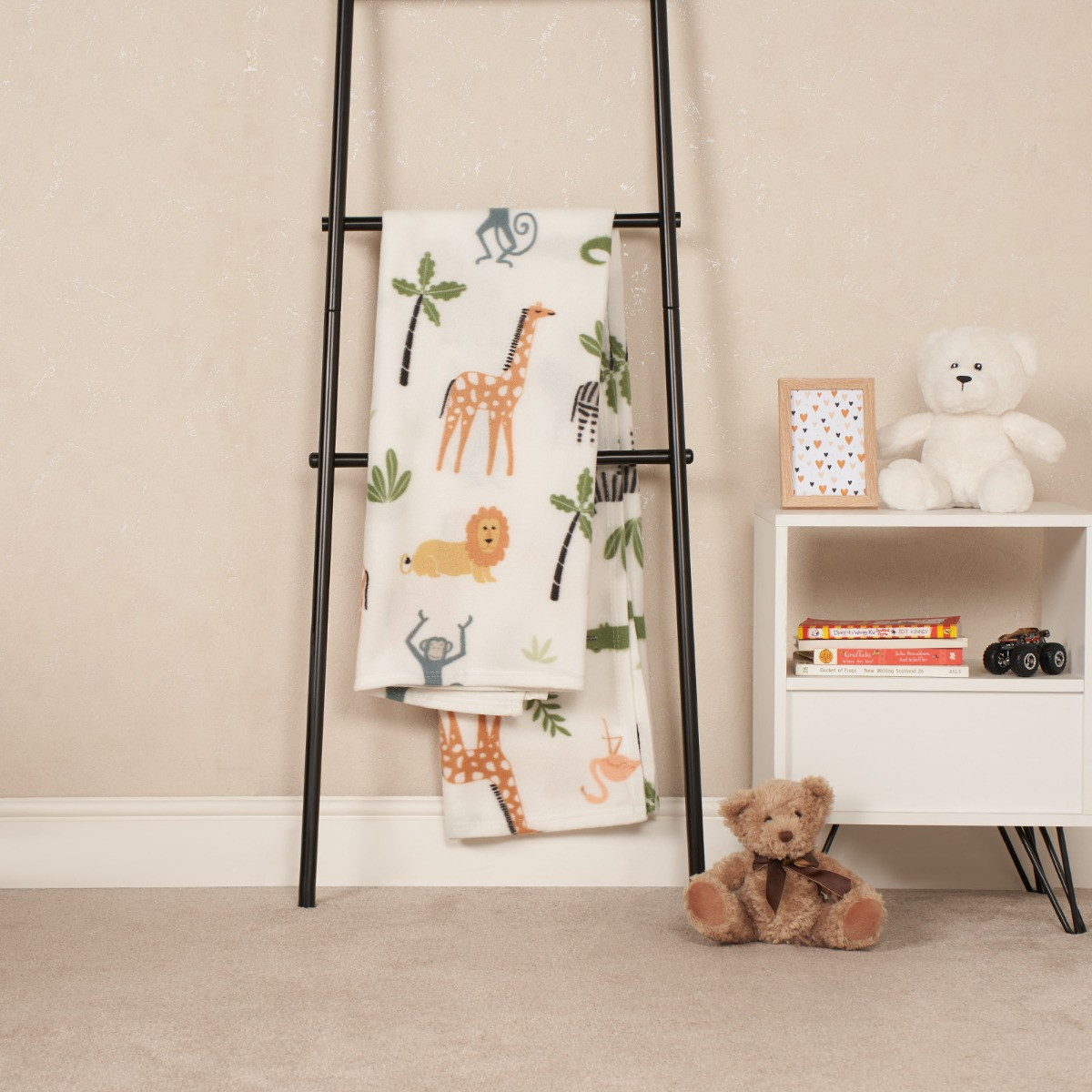 Kids Fleece Soft Throw - Safari