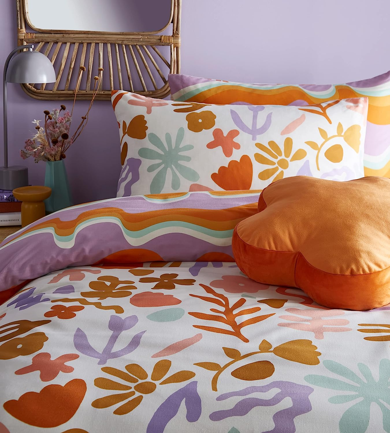 Amelie Abstract 4x6 DOUBLE Duvet Cover and Pillowcase Set