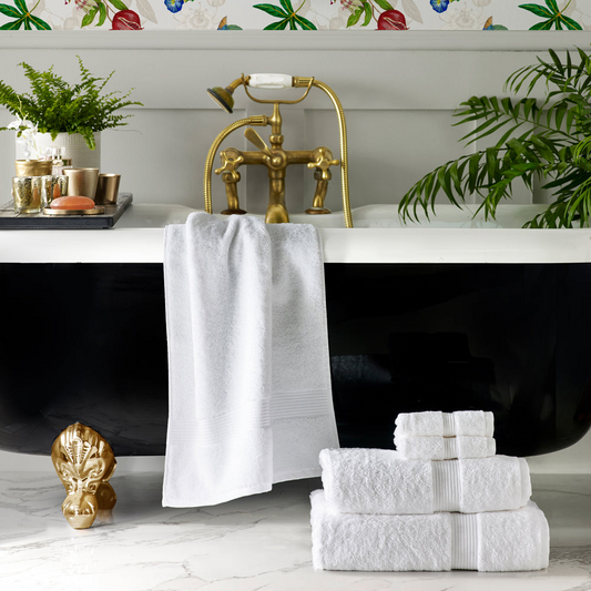 Cleopatra 100% Egyptian Cotton Towels - White