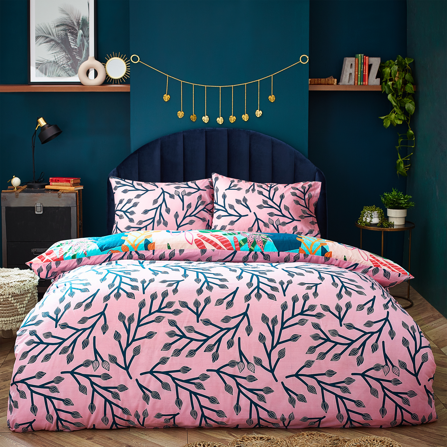 Coralina Tropical 5x6 KING Duvet Cover and Pillowcase Set