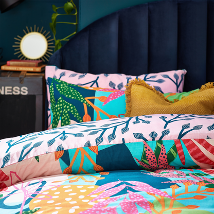 Coralina Tropical 5x6 KING Duvet Cover and Pillowcase Set