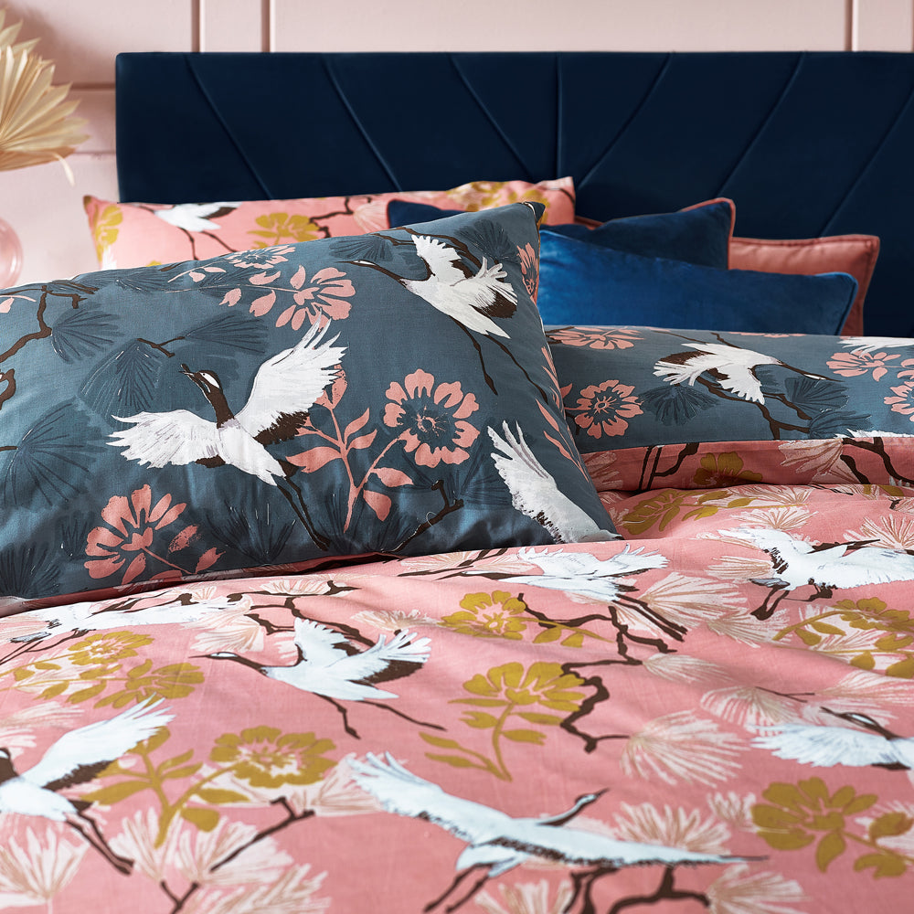 Demoiselle Blush 6x6 SUPER KING Duvet Cover and Pillowcase Set