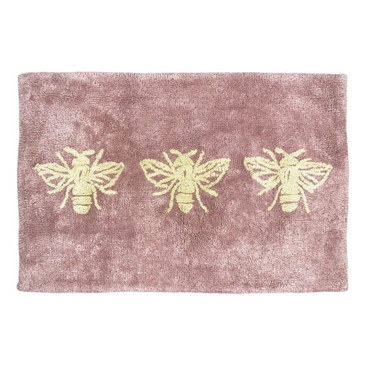 Bee Deco Bath Mat - Blush