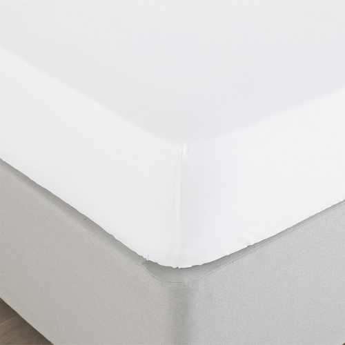 100% Cotton 200TC 5x6 KING Fitted Bed Sheet - White