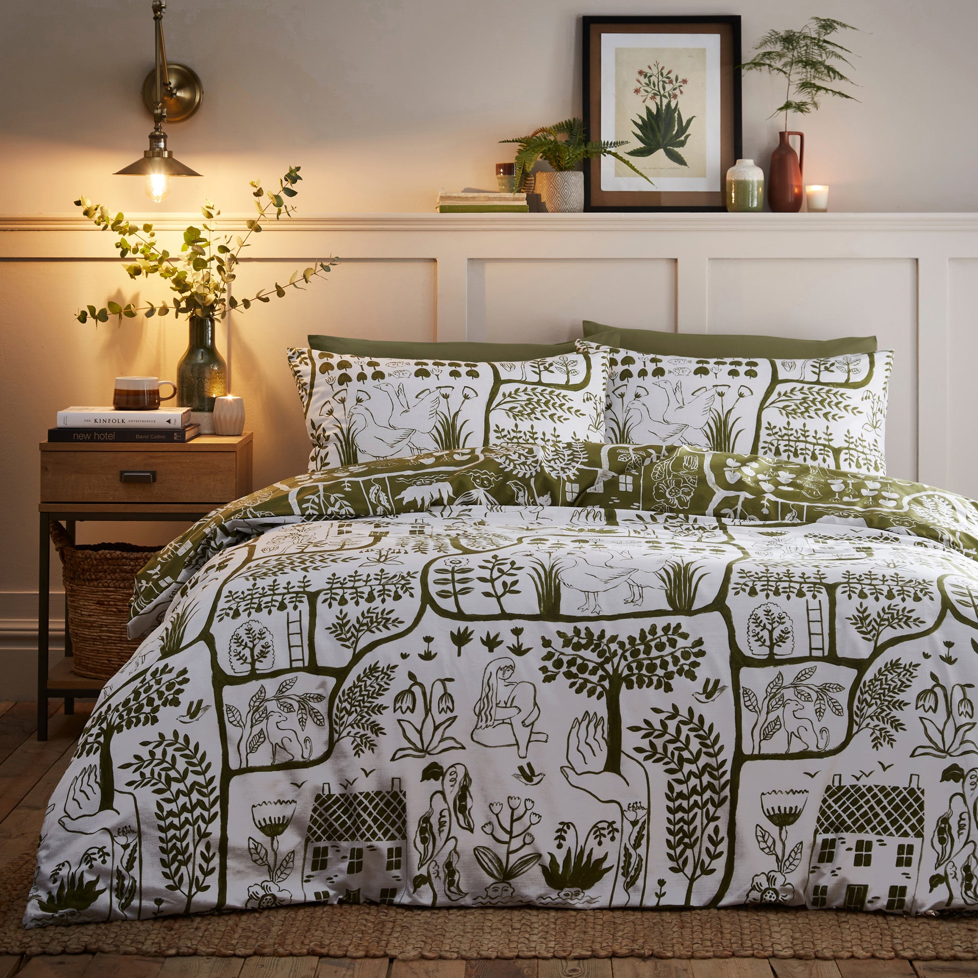 Frida 6x6 SUPER KING Duvet Cover and Pillowcase Set