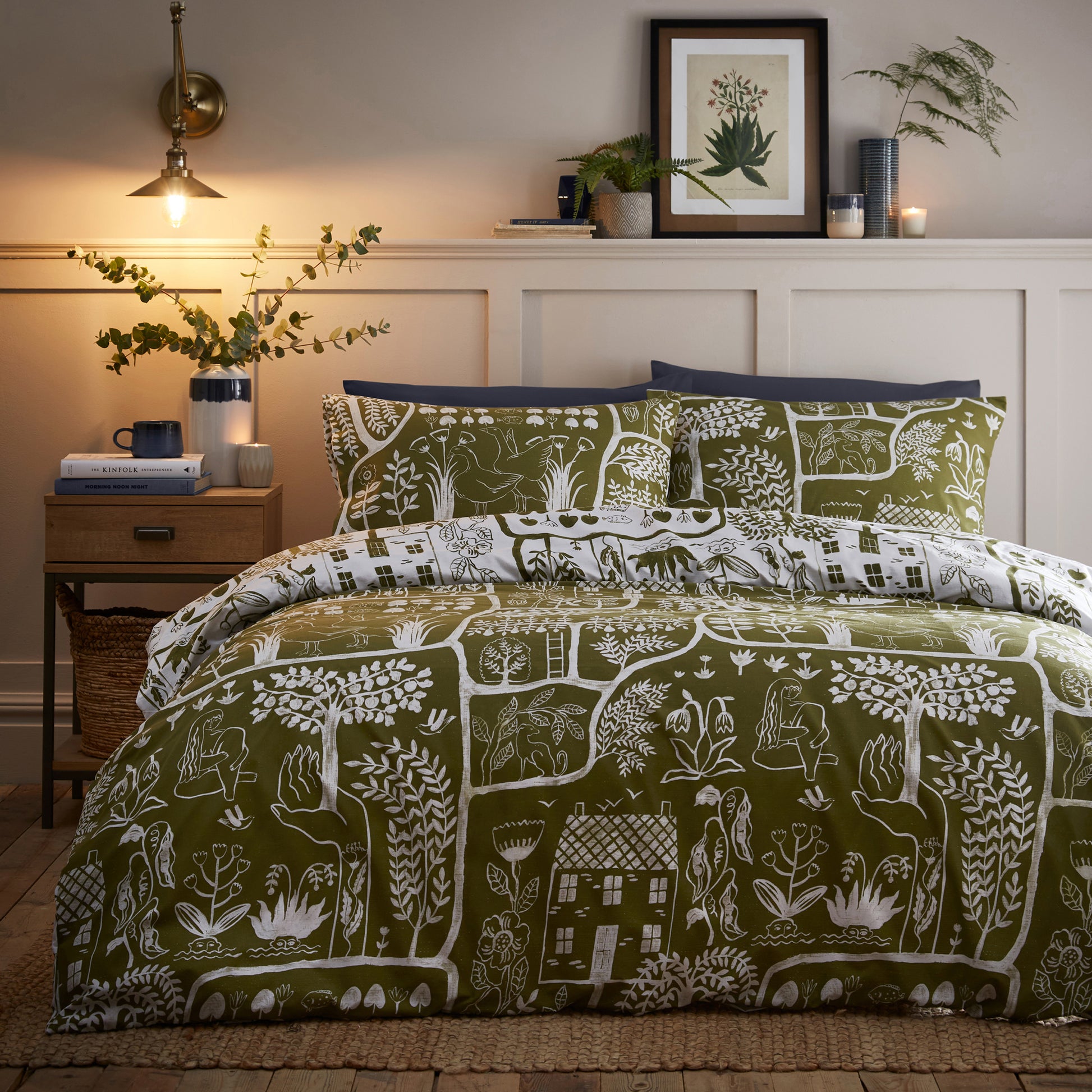 Frida 6x6 SUPER KING Duvet Cover and Pillowcase Set