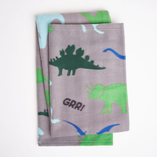 Kids Fleece Soft Throw - Multi Dino