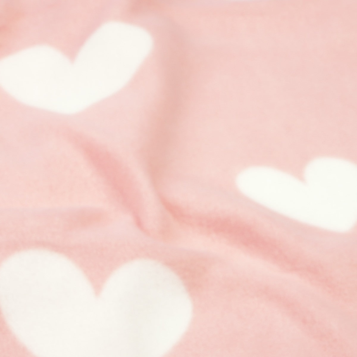 Kids Fleece Soft Throw - Pink Hearts