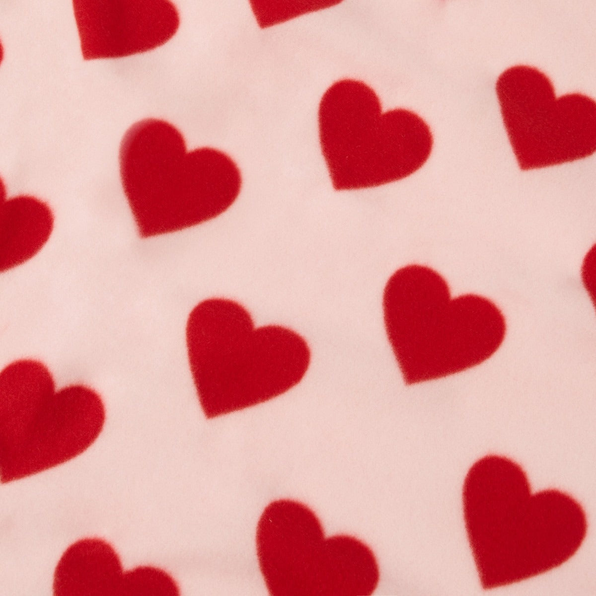 Kids Fleece Soft Throw - Pink Red Hearts