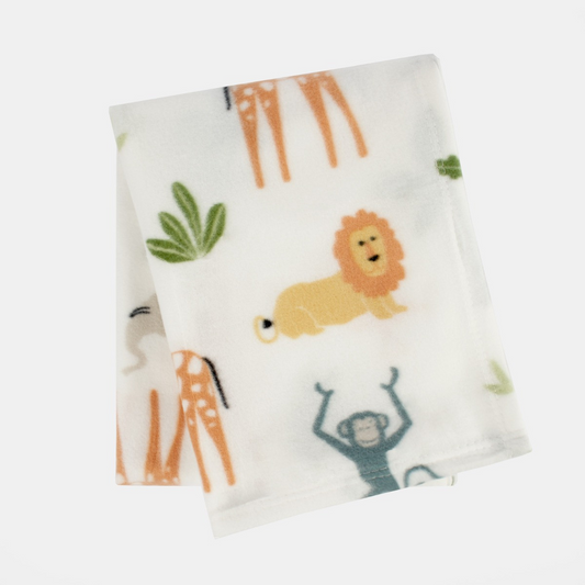 Kids Fleece Soft Throw - Safari