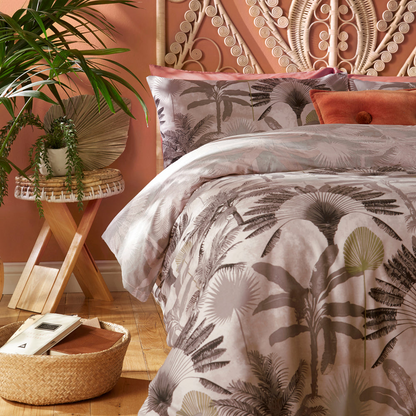 Malaysian Palm 5x6 KING Duvet Cover and Pillowcase Set