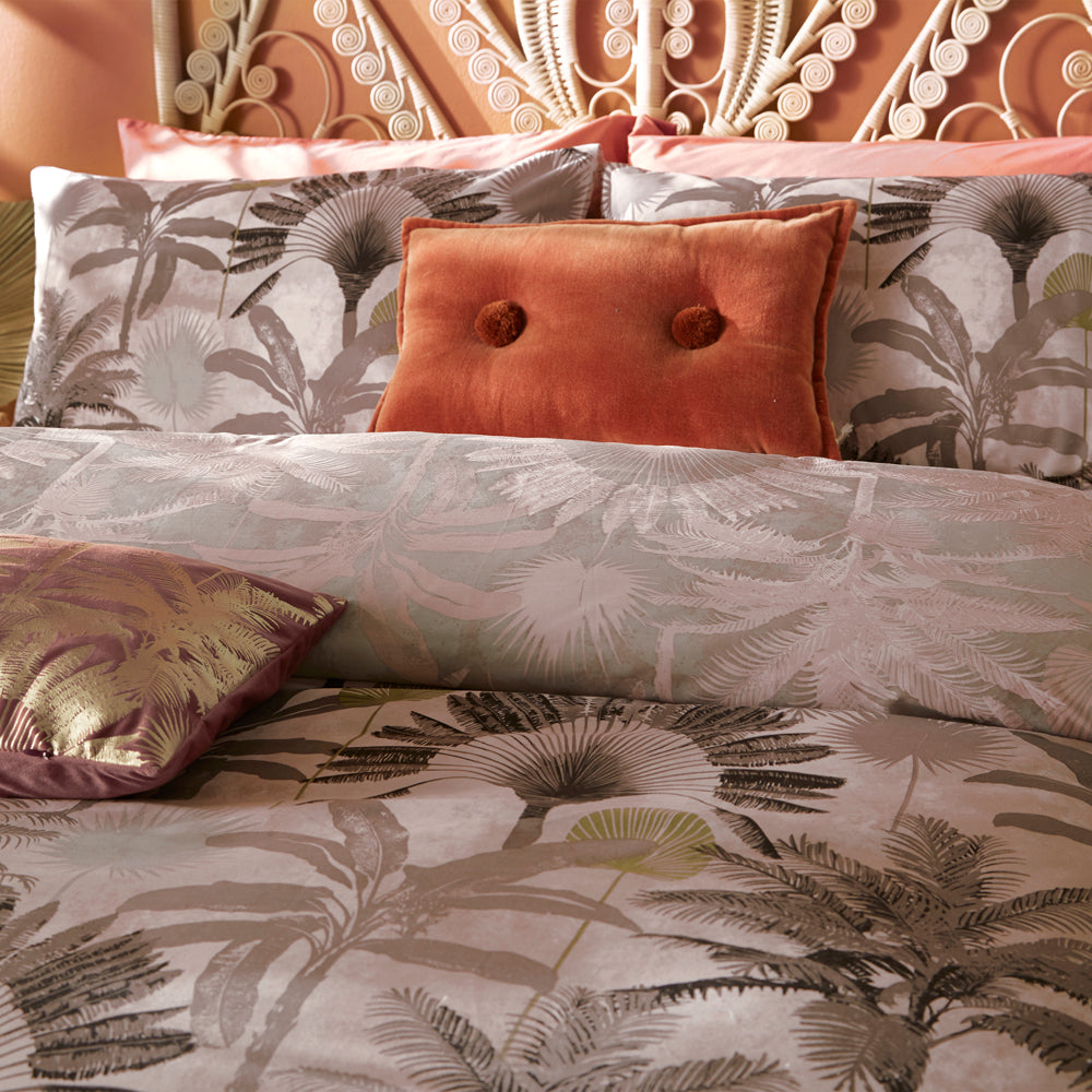 Malaysian Palm 5x6 KING Duvet Cover and Pillowcase Set