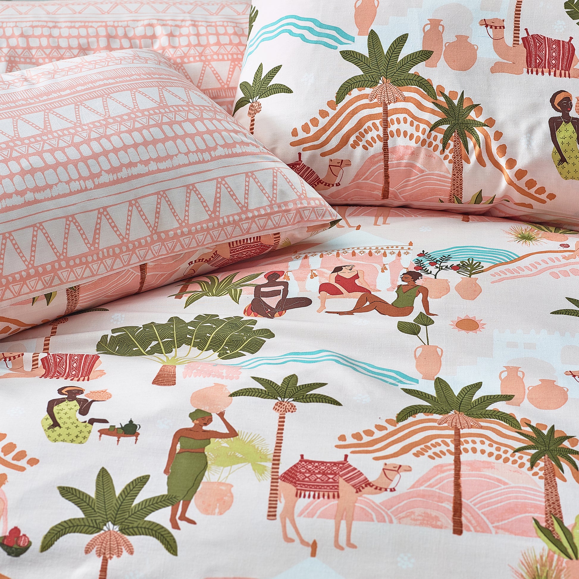 Nalani 6x6 SUPER KING Duvet Cover and Pillowcase Set