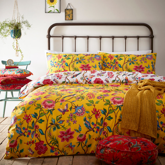 Pomelo Yellow 5x6 KING Duvet Cover and Pillowcase Set