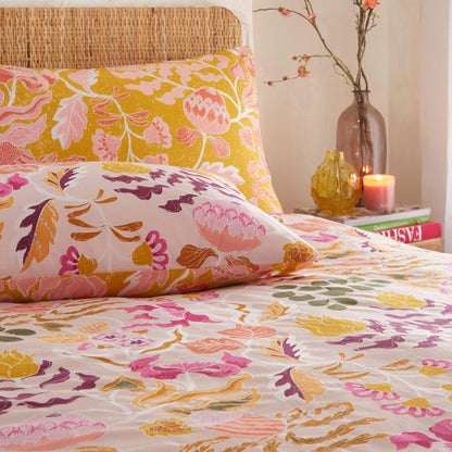 Protea Abstract 4x6 DOUBLE Duvet Cover and Pillowcase Set