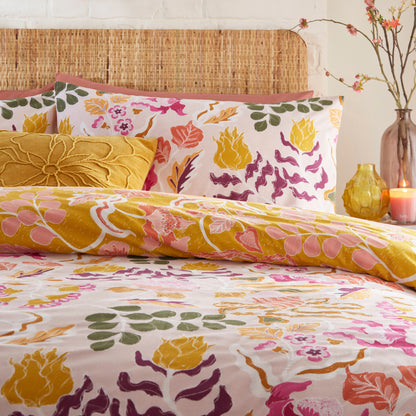 Protea Abstract 4x6 DOUBLE Duvet Cover and Pillowcase Set