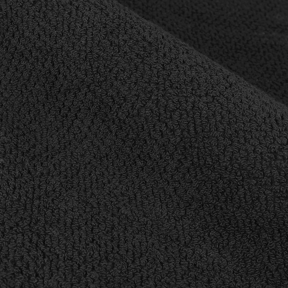 Textured Weave 100% Cotton Towel - Black