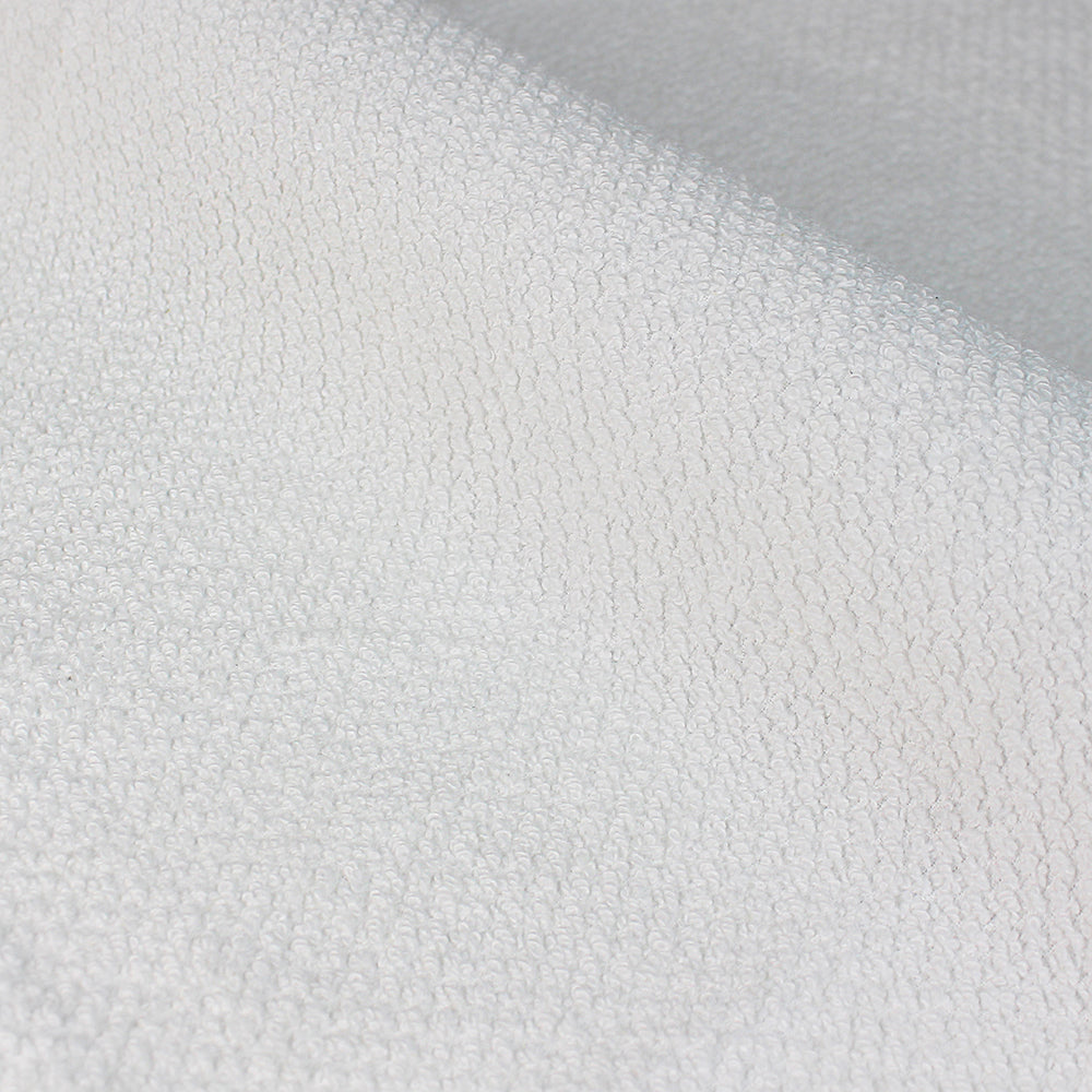 Textured Weave 100% Cotton Towel - White