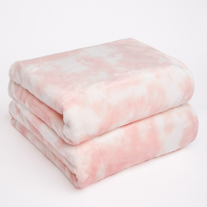 Tie Dye Super Soft Throw - Pink
