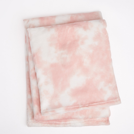 Tie Dye Super Soft Throw - Pink