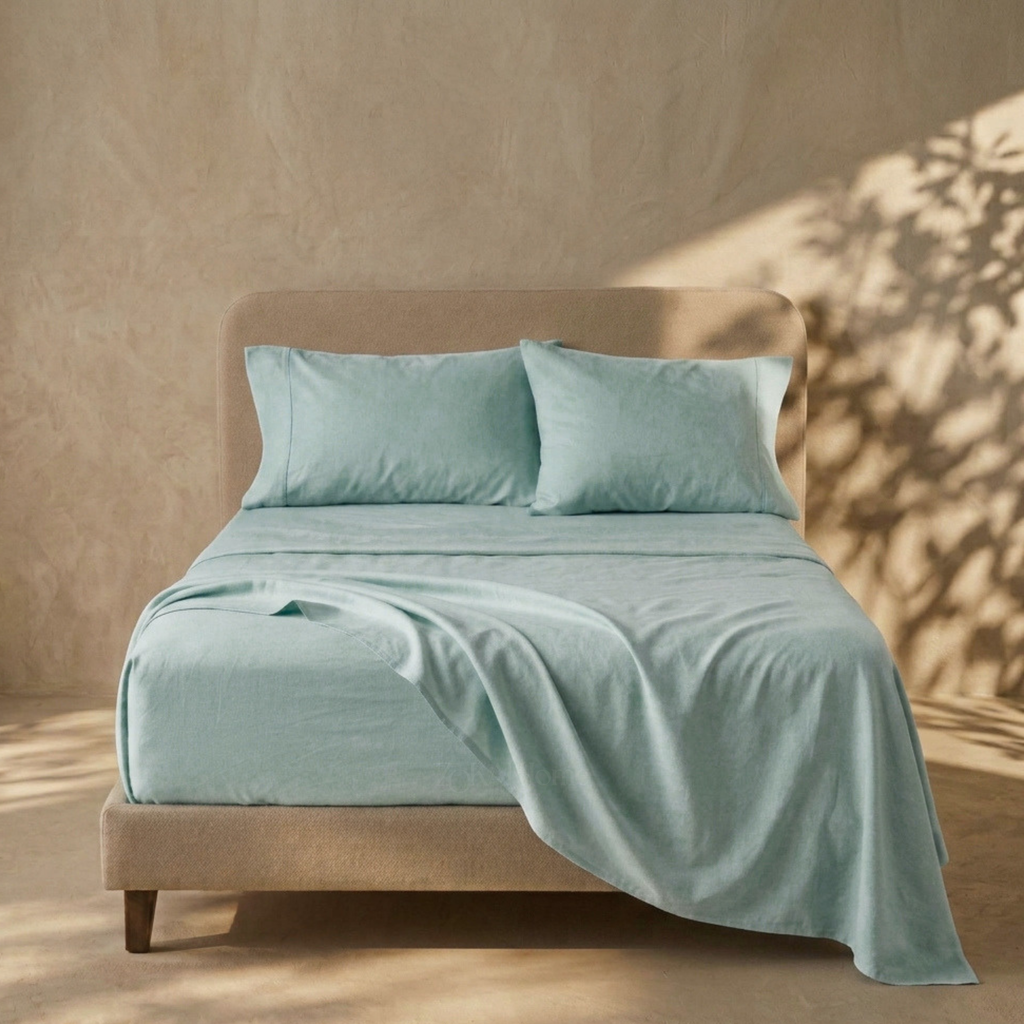 Zokai Sheets and Pillowcases Set - Aqua Blue