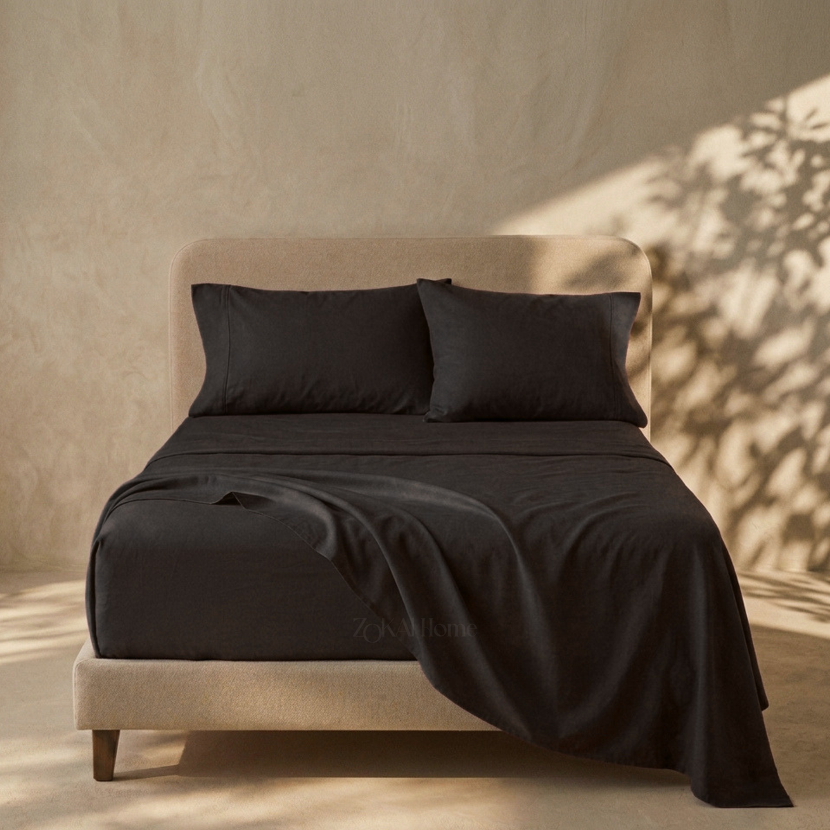 Zokai Sheets and Pillowcases Set - Black