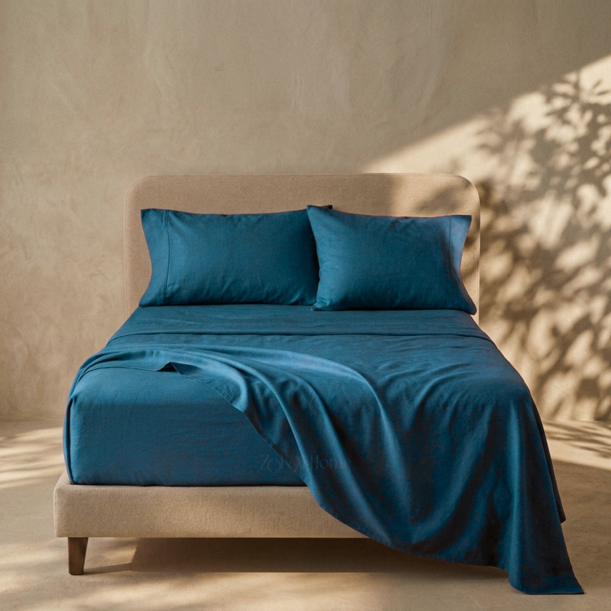 Zokai Sheets and Pillowcases Set - Deep Blue