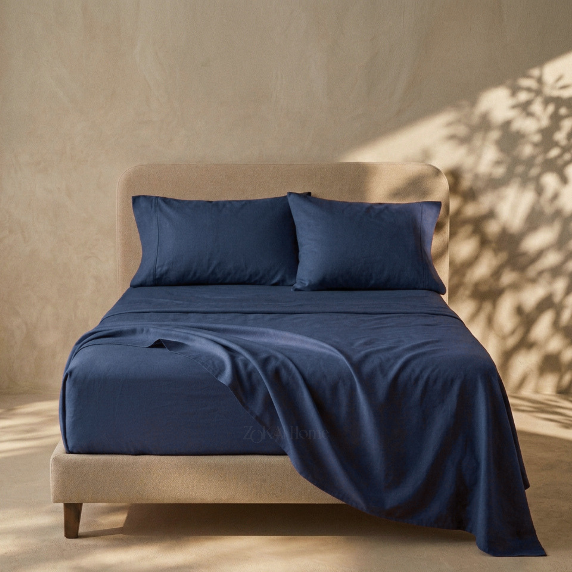 Zokai Sheets and Pillowcases Set - Navy Blue