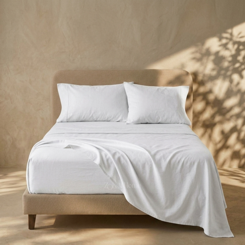 Zokai Sheets and Pillowcases Set - White