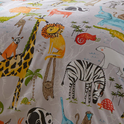 Little Explorer Reversible 4x6 DOUBLE Duvet Cover and Pillowcase Set