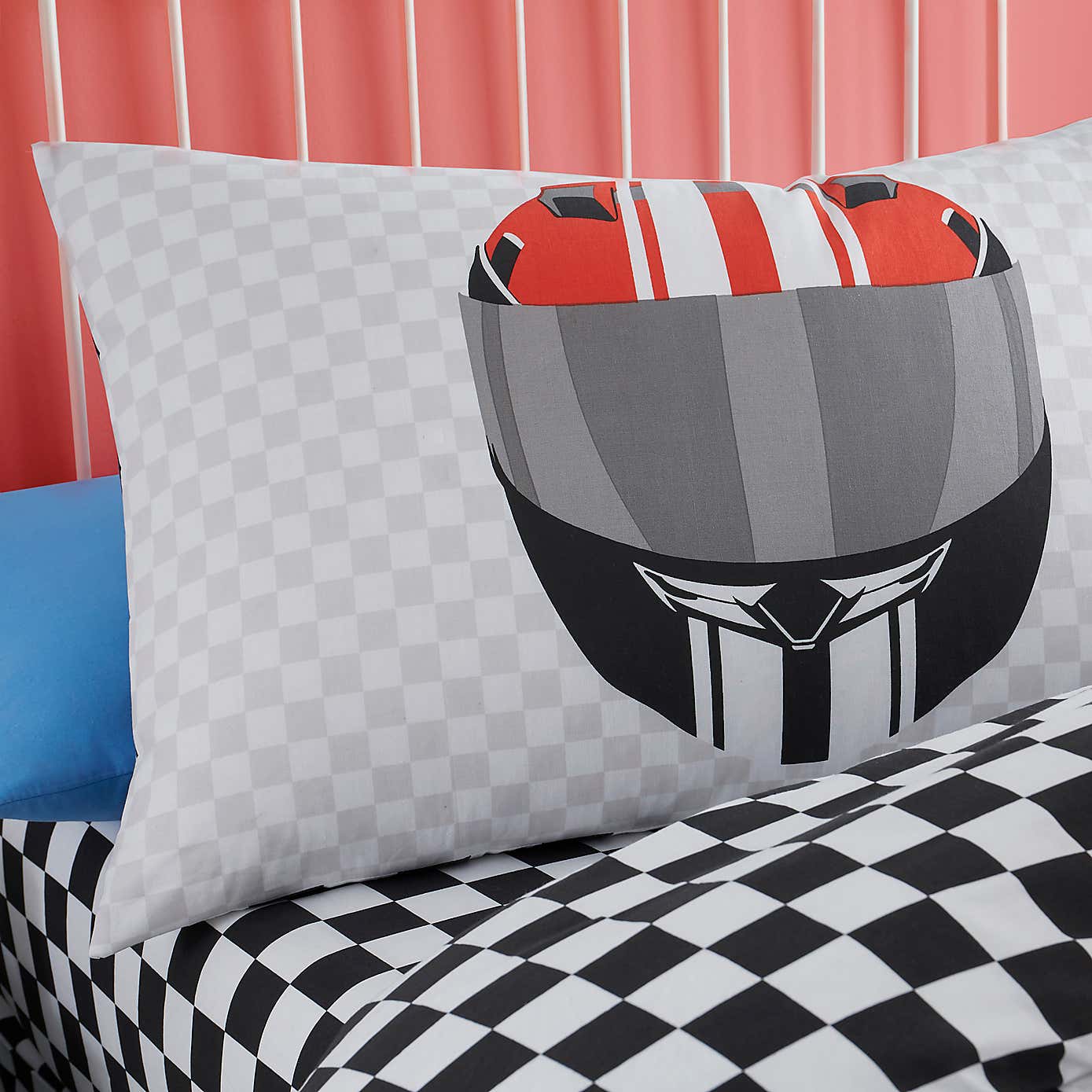 Zoom! Reversible 3x6 SINGLE Duvet Cover and Pillowcase Set