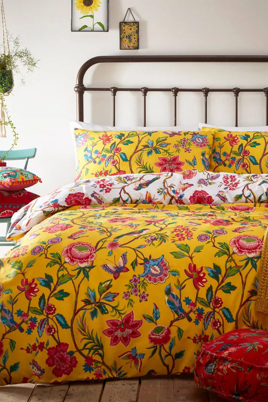 Pomelo Yellow 6x6 SUPER KING Duvet Cover and Pillowcase Set