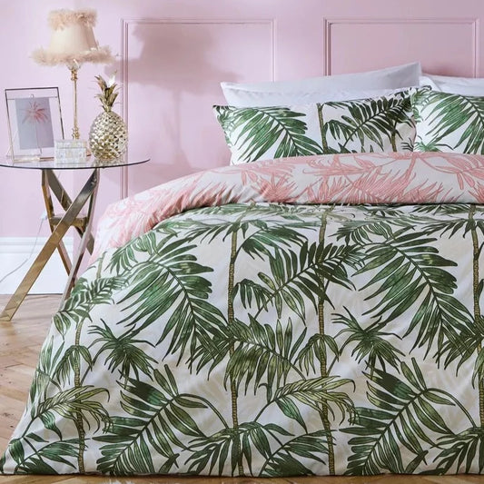 Parlour Palm 6x6 SUPER KING Duvet Cover and Pillowcase Set